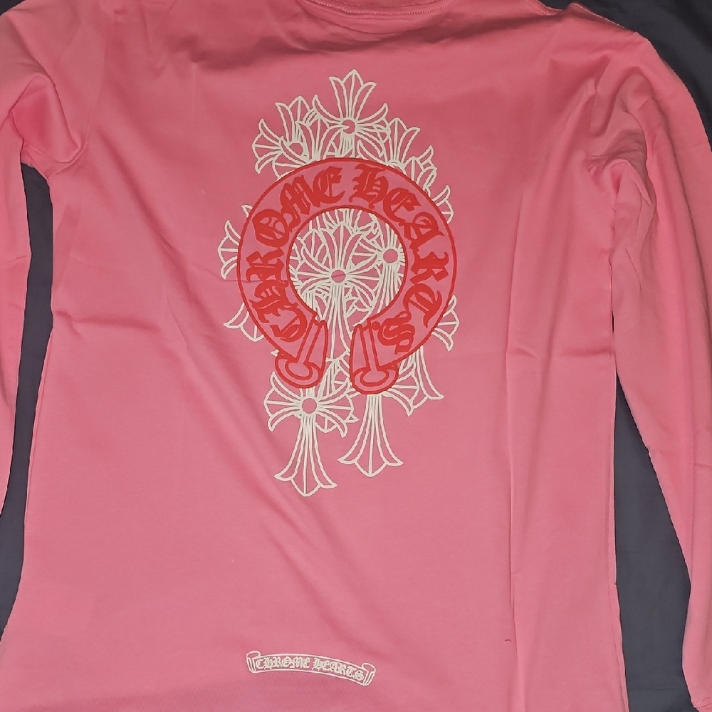 Chrome Hearts Pink Long Sleeve Tee - Picture 9 of 16
